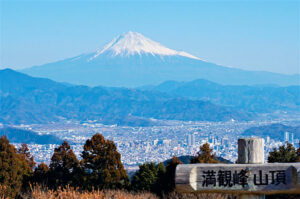 満観峰から見た富士山